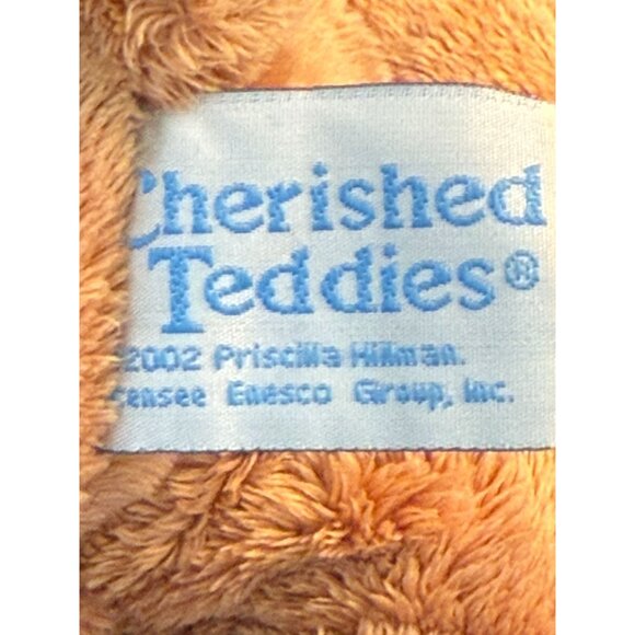 Cherished Teddies Vintage 2002 Plush Bear Enesco Commonwealth Fuzzy Scarf Hat - Picture 8 of 10